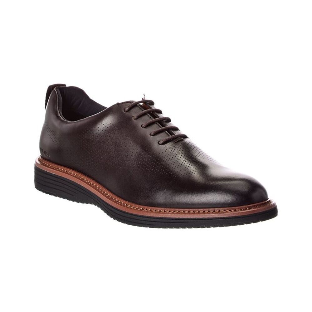 Johnston & Murphy Upton Plain Toe Leather Oxford, Brown